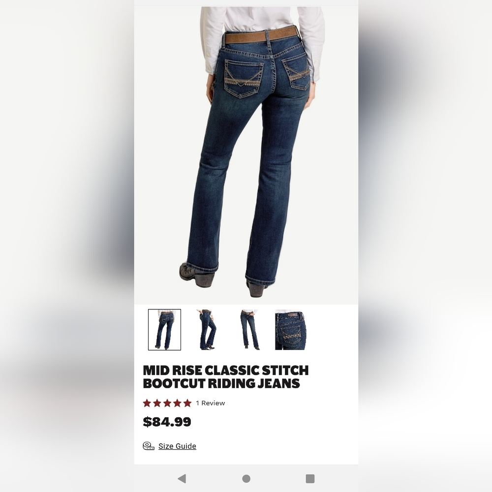 Rock & Roll Cowgirl Women's Boot Cut Jeans - Dark Blue
